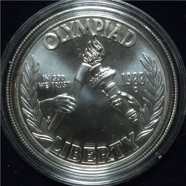 1988-D Denver Mint- Seoul Olympiad Commemorative 90% Silver Dollar BU MS-69
