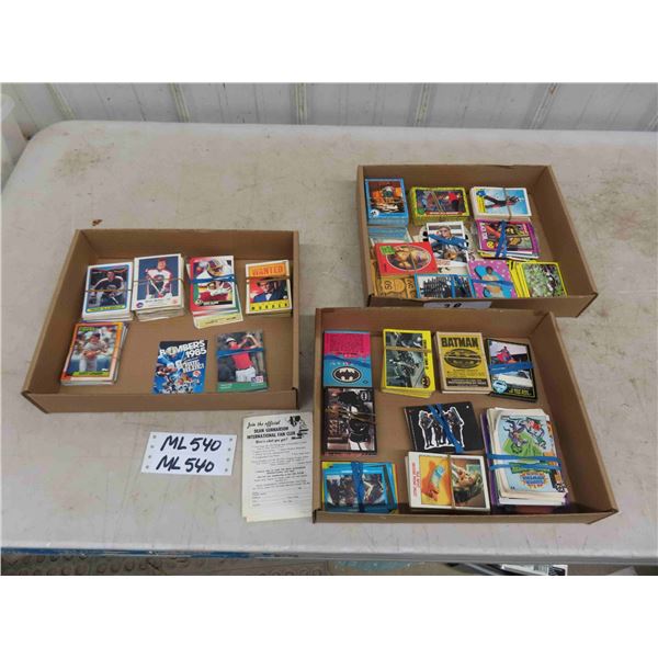 Assorted Trading Cards ; Batman, Ghostbusters, American Werewolf, Dick Tracey,