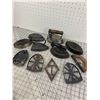 Image 1 : ANTIQUE SAD IRONS AND TRIVETS