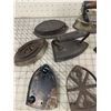 Image 2 : ANTIQUE SAD IRONS AND TRIVETS