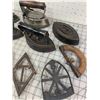 Image 3 : ANTIQUE SAD IRONS AND TRIVETS