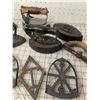 Image 4 : ANTIQUE SAD IRONS AND TRIVETS
