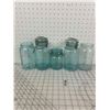 Image 1 : ANTIQUE LOT AQUA SEALER JARS