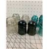 Image 3 : LOT OF VARIOUS ANTIQUE GLASS INSULATORS
