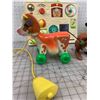 Image 3 : VINTAGE FISHER PRICE TOYS KANGAROO COW ETC