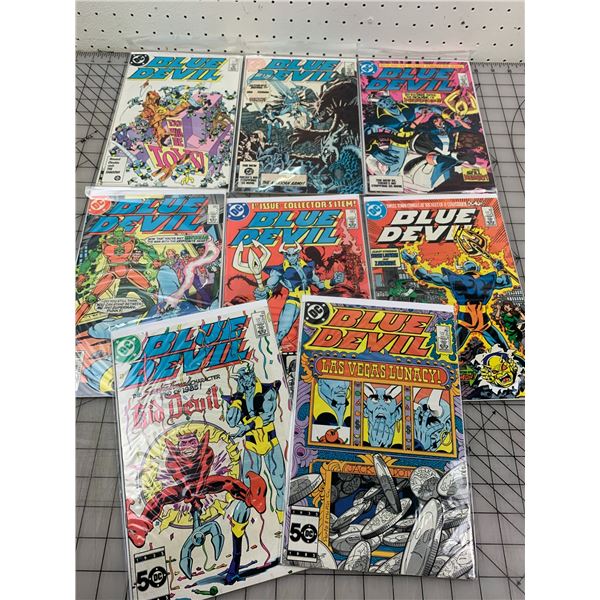 LOT OF 8 VINTAGE BLUE DEVIL COMIC BOOKS