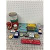 Image 1 : VINTAGE TIN LOT TOBACCO CIGARETTES MEDICINE BAKING ETC