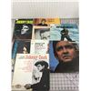 Image 1 : LOT OF 8 JOHNNY CASH LP VINYL RECORDS