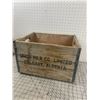Image 1 : ANTIQUE UNION MILK CO CALGARY ALBERTA BOTTLE BUTTER CRATE
