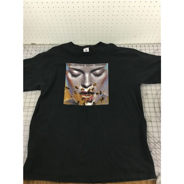 VINTAGE 90'S COLLECTIVE SOUL DOSAGE TOUR T-SHIRT XL - Schmalz Auctions