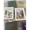 Image 3 : LOT OF ANTIQUE AND VINTAGE RELIGIOUS BOOKS AND MUAIC