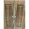 Image 2 : PAIR OF ANTIQUE WINDOW SHUTTERS EACH ONE MEASURES 21" x 24"