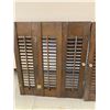 Image 3 : PAIR OF ANTIQUE WINDOW SHUTTERS EACH ONE MEASURES 21" x 24"