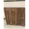 Image 4 : PAIR OF ANTIQUE WINDOW SHUTTERS EACH ONE MEASURES 21" x 24"