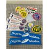 Image 1 : VINTAGE ADVERTISING BUMPER STICKERS ETC GOODYEAR ESSO