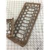 Image 2 : SET OF 2 CAST IRON WALL GRATES