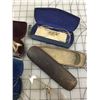 Image 4 : LOT OF VINTAGE ANTIQUE GLASSES SUNGLASSES CASES SOME BROKEN