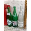 Image 2 : VINTAGE COCA-COLA CRATE AND LARGE GLASS POP BOTTLES