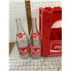 Image 3 : VINTAGE COCA-COLA CRATE AND LARGE GLASS POP BOTTLES