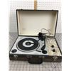 Image 1 : PORTABLE EATON'S RECORD PLAYER MODEL 703 POWERS ON DOESN'T WORK