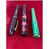 Image 4 : ANTIQUE FOUNTAIN PEN LOT PAKER WITH 14 KT NIB IDEAL ETC