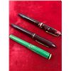 Image 5 : ANTIQUE FOUNTAIN PEN LOT PAKER WITH 14 KT NIB IDEAL ETC
