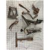 Image 1 : LOT OF ANTIQUE TOOLS MECHANIC SAW VICE ETC