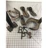 Image 1 : LOT OF COBBLER TOOLS HORSESHOES BRANDING IRON ETC