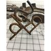 Image 3 : LOT OF COBBLER TOOLS HORSESHOES BRANDING IRON ETC