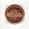 Image 1 : 1 OUNCE COPPER -  .999 FINE - US ARMY - SHERMAN TANK