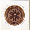 Image 1 : 1 OUNCE COPPER -  .999 FINE - EMERGENCY MEDICAL SERVICES