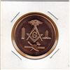 Image 1 : 1 OUNCE COPPER -  .999 FINE - MASONS