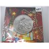 Image 1 : 2013 CANADIAN  .9999 SILVER MINT COIN - SANTA CLAUS with Folder