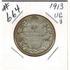 Image 1 : 1913 CANADIAN SILVER 50 CENT COIN