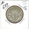 Image 1 : 1947 CANADIAN SILVER 50 CENT COIN - Curved 7