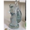 Image 3 : Solid bubble glass squirrel & art deco bowl.