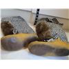 Image 3 : Vintage hand sewn mukluks. Unknown fur possibly muskrat.