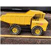 Image 2 : Vintage metal Tonka dump truck with embossed lettering.