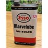 Image 1 : Vintage Esso 1 quart Marvelube outboard motor oil can