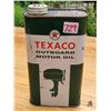 Image 1 : Vintage Texaco 1 quart can, outboard motor oil.