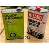 Image 1 : Vintage Wizard Charcoal lighter fluid & Coop 32oz. Fly kill spray cans