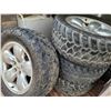Image 5 : Set of 4 Sailun CT305/55 R20 tires on Ram 5 bolt rims.