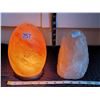 Image 1 : Egg shaped Himalayan salt rock lamp plus salt rock.