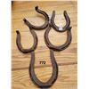 Image 1 : 5 old horse shoes.