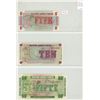 Image 1 : Lot of 3 British Armed Forces Special Vouchers: 5 New Pence, 10 New Pence & 50 New Pence. All 6th Se