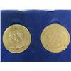 Image 1 : 1867 – 1967 Canadian Centennial brass medals. 2 medals depict Queen Victoria & Elizabeth. Housed in 