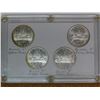 Image 2 : Set of 6 1965 Canadian Silver Dollar Varieties. Includes Pointed 5 Small Beads, Blunt 5 Small Beads,