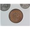 Image 6 : 1870 – 1970 Manitoba Year Set. 6-coin set plus one large Manitoba bronze medal.