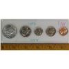 Image 1 : 1967 Philadelphia Mint Set. 5-coin set includes Silver Clad JFK half dollar. Housed in a hard plasti
