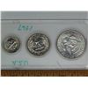 Image 5 : 1967 Philadelphia Mint Set. 5-coin set includes Silver Clad JFK half dollar. Housed in a hard plasti